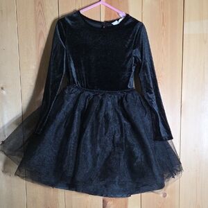 H&M Black Velvet Dress